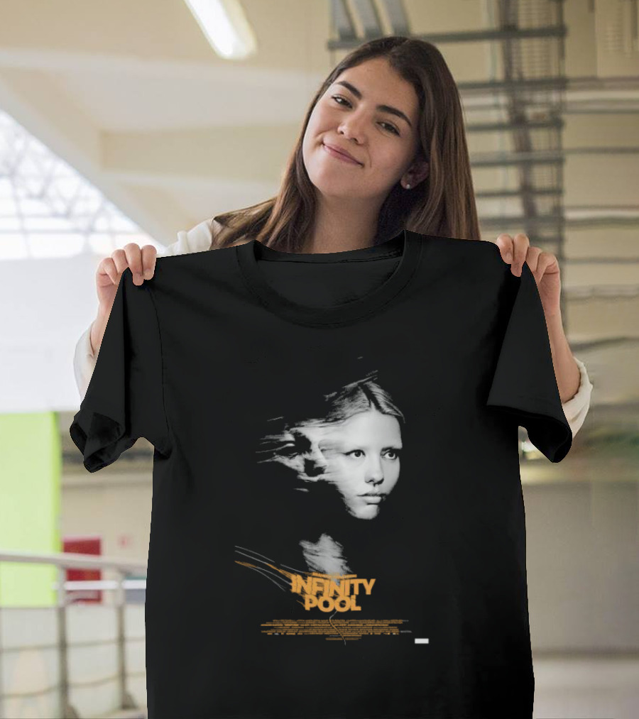 Brandon Cronenberg Infinity Pool Movie Poster Face and Text T-Shirt
