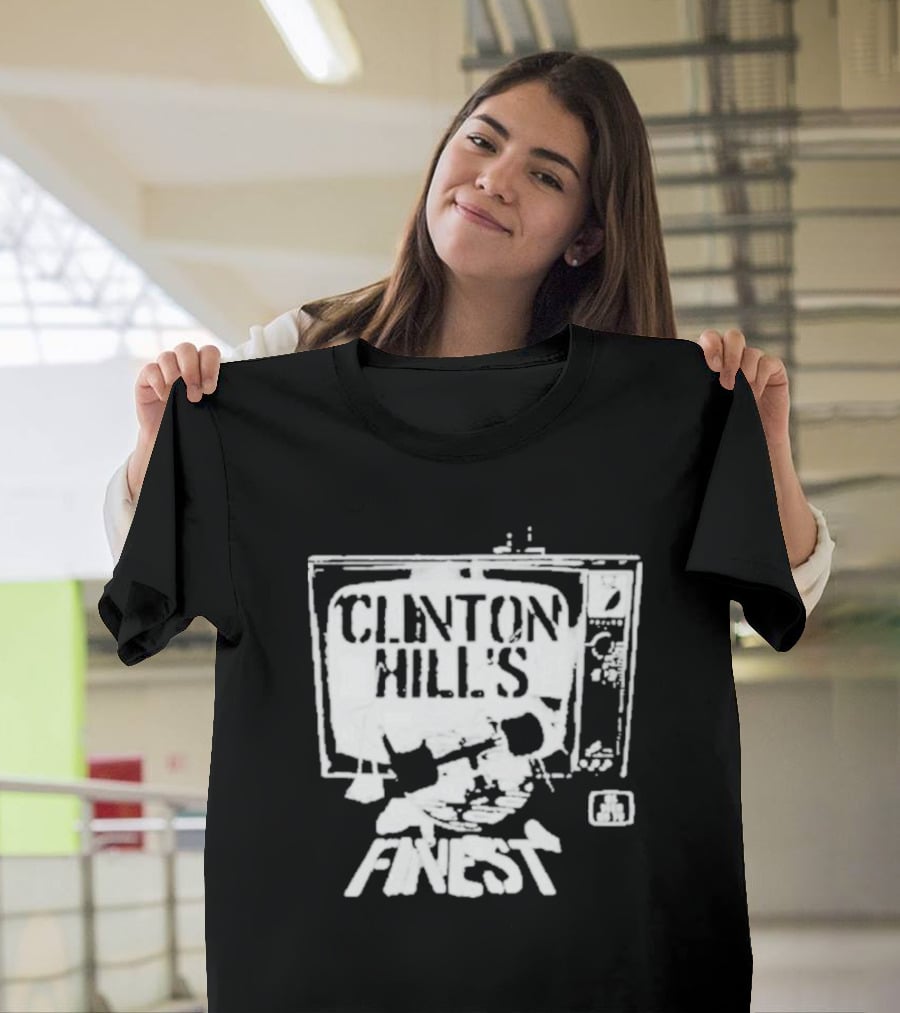 Clinton Hill's Finest As Seen On TV Retro Style Television T-Shirt