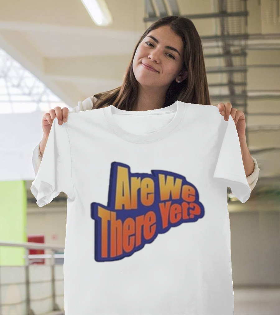 James Marriott Are We There Yet Retro Text T-Shirt