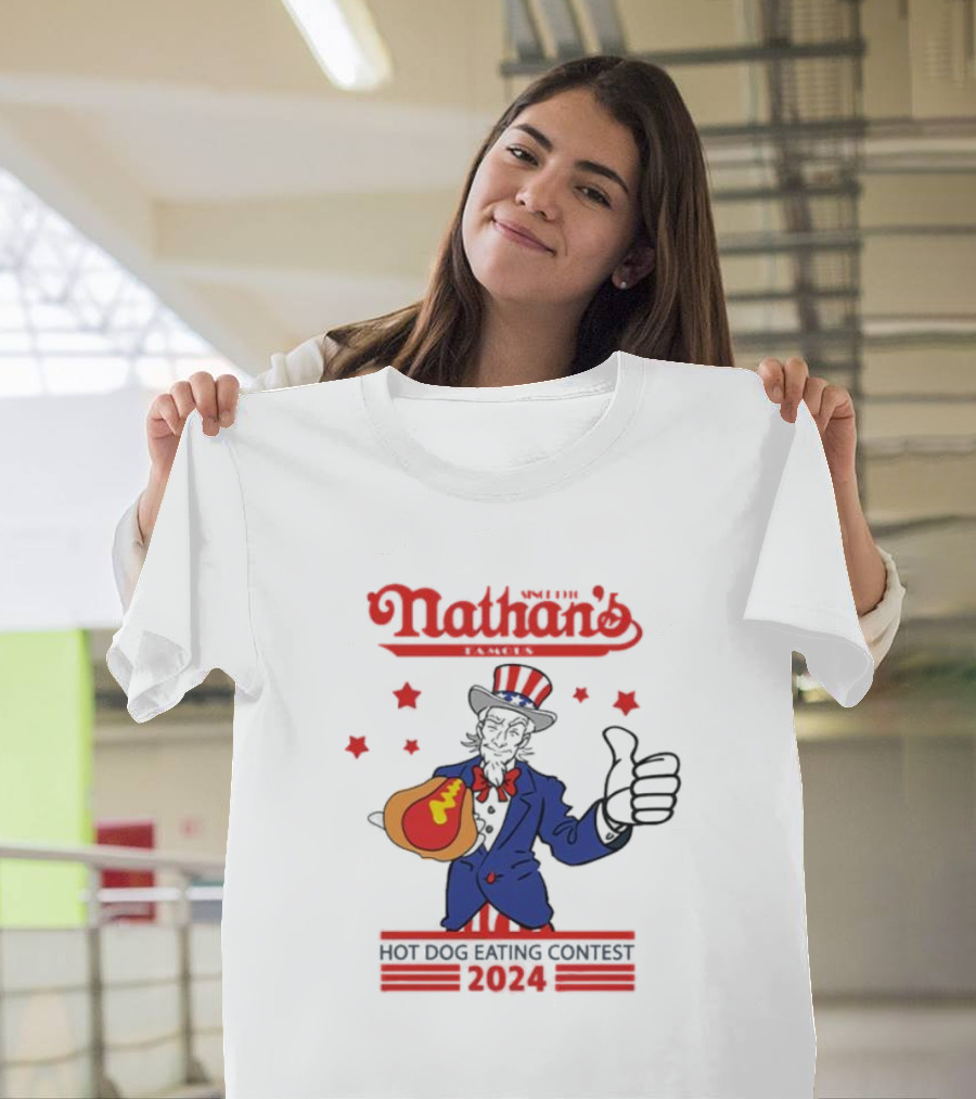 Nathan's Famous 2024 Hot Dog Eating Contest T-Shirt