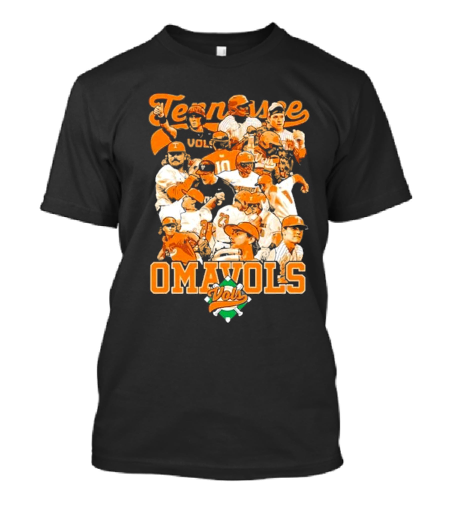 Tennessee Omavols Vols Baseball Team Players T-Shirt