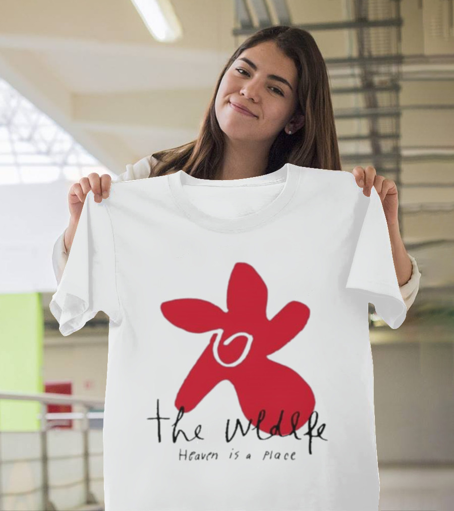 The Wldlfe Heaven Is A Place Red Flower T-Shirt