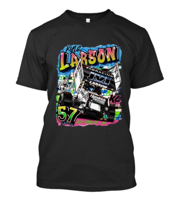 Kyle Larson Yung Money 57 HendrickCars.com Elk Grove CA Racing T-Shirt