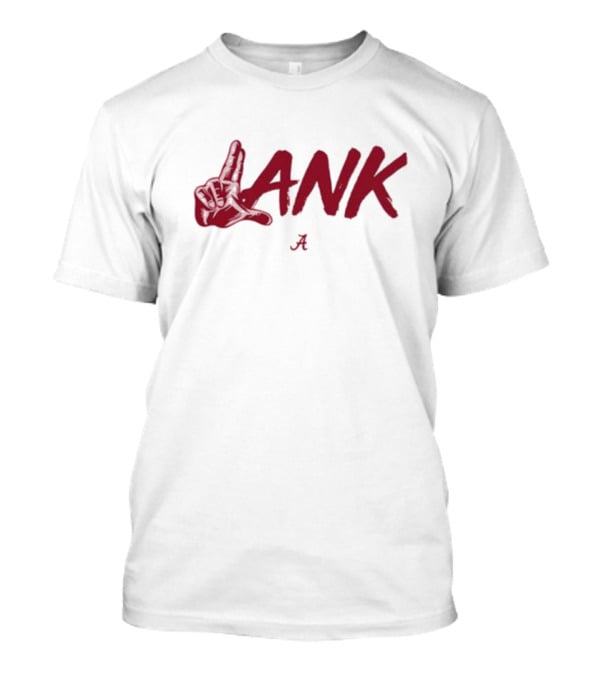Lank Hand Sign Alabama Crimson Red T-Shirt