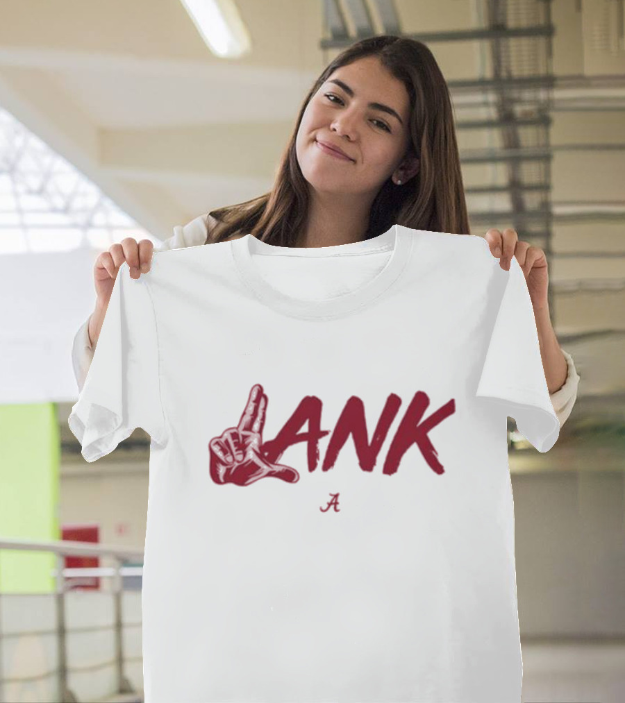 Lank Hand Sign Alabama Crimson Red T-Shirt