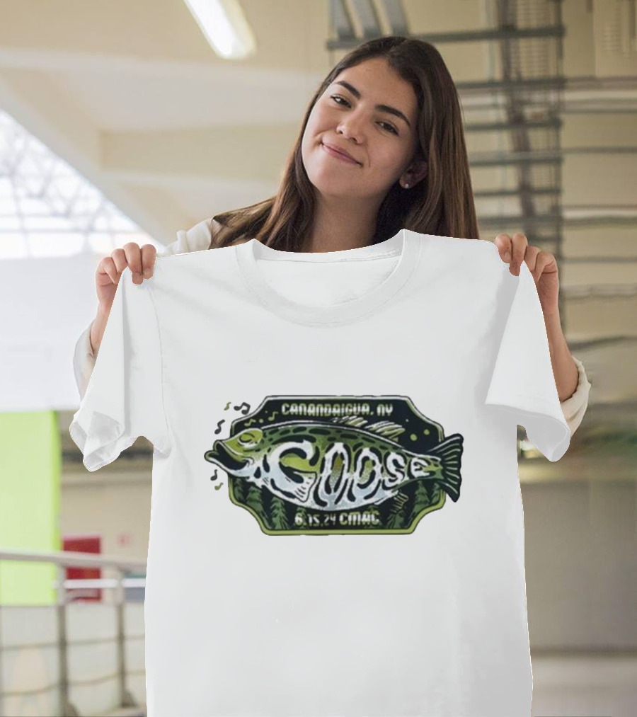 Canandaigua NY Goose Fish Art 6 15 24 CMAC T-Shirt