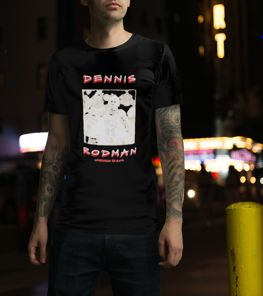 DENNIS RODMAN BULLS 91 CHICAGO BASKETBALL T-Shirt