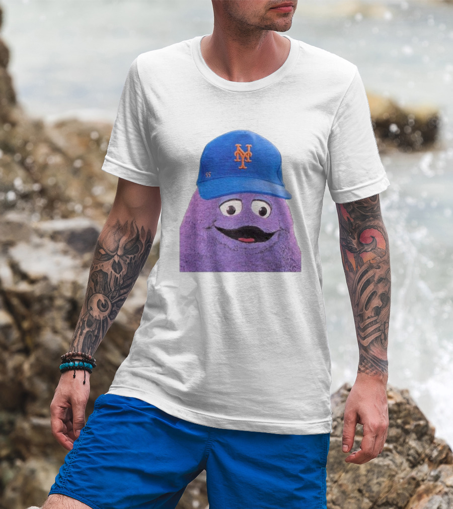 Lgm Grimace New York Mets Mascot Baseball Cap T-Shirt