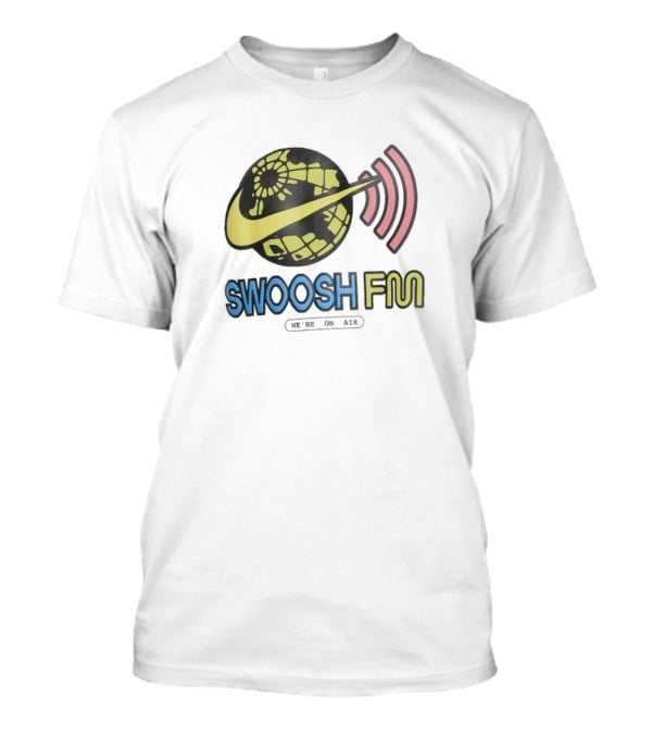 Niike Sportswear Max90 Swoosh FM We're On Air Global Broadcast Signal T-Shirt