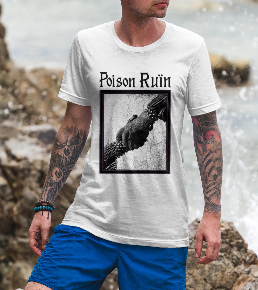 Poison Ruïn Medieval Chainmail Handshake Confrere T-Shirt