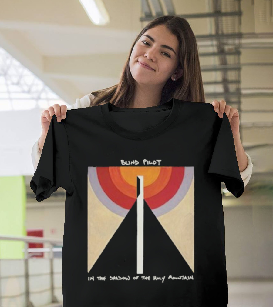 Blind Pilot In The Shadow Of The Holy Mountain Geometric Sunburst T-Shirt