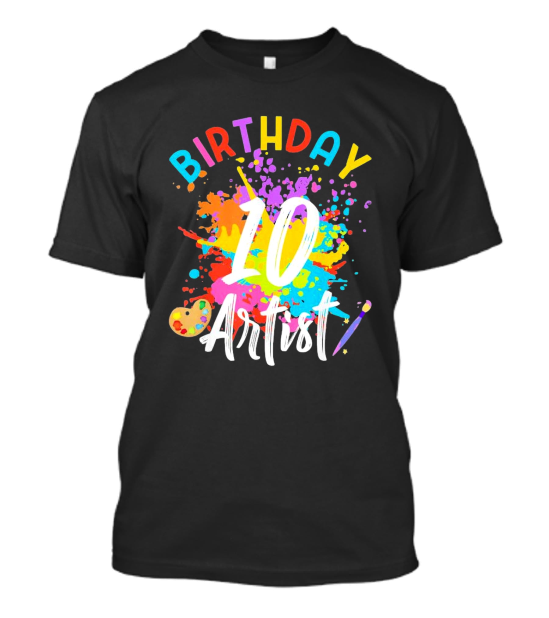Birthday 10 Artist Painting Party T-Shirt