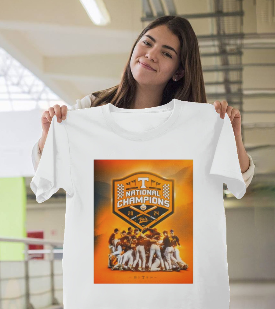Tennessee Volunteers 2024 National Champions Baseball Team T-Shirt