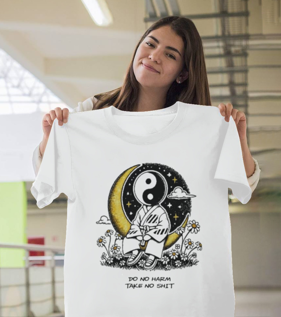 Third Eye Kingdom Yin Yang Moon Do No Harm Take No Shit T-Shirt