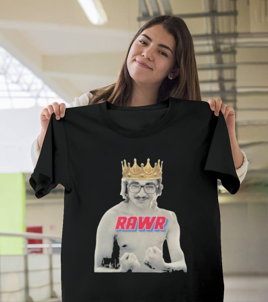RAWR Young Greg Cote Wearing Crown T-Shirt