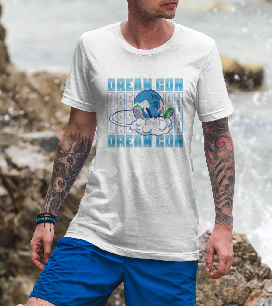 Dream Con Globoy Blue Planet And Sneakers T-Shirt