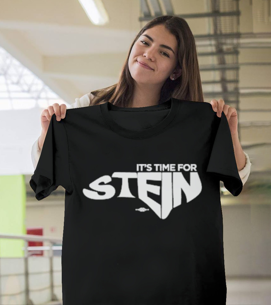 IT’S TIME FOR STEIN Classic Superhero Inspired Bold Lettering T-Shirt