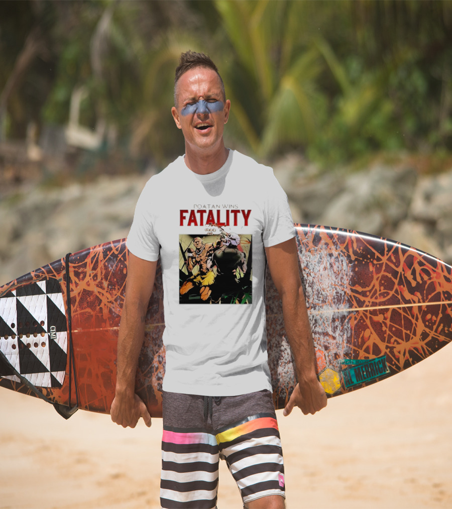 Poatan Wins Fatality Comic Style Fight Scene T-Shirt