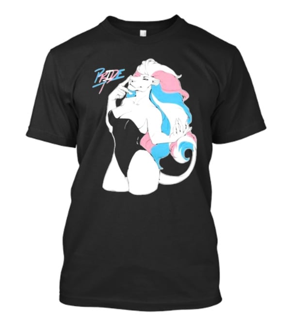 Pride Lioness Trans Flag Colors T-Shirt