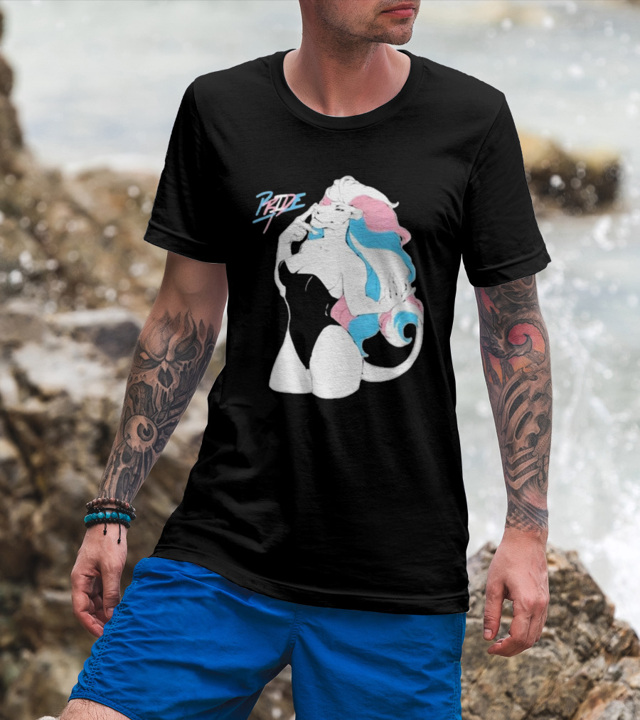 Pride Lioness Trans Flag Colors T-Shirt