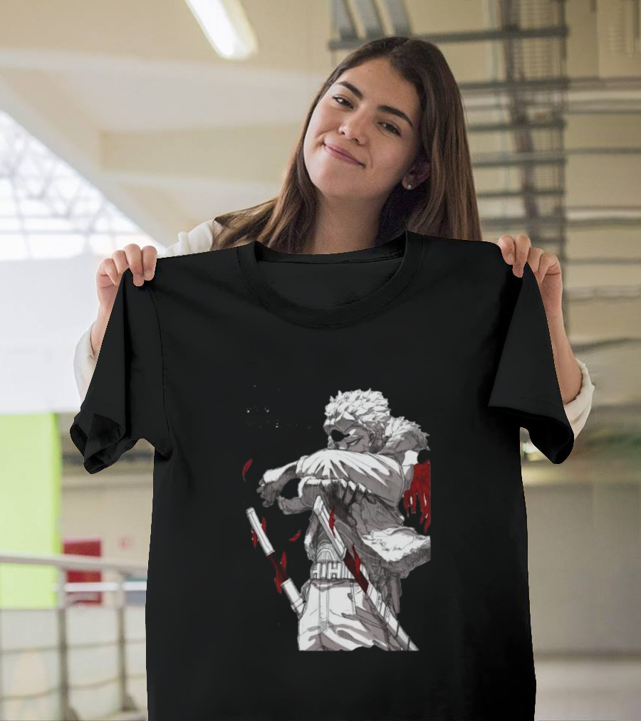 The My Hero Academia Anime Hawks With Swords And Japanese Text T-Shirt