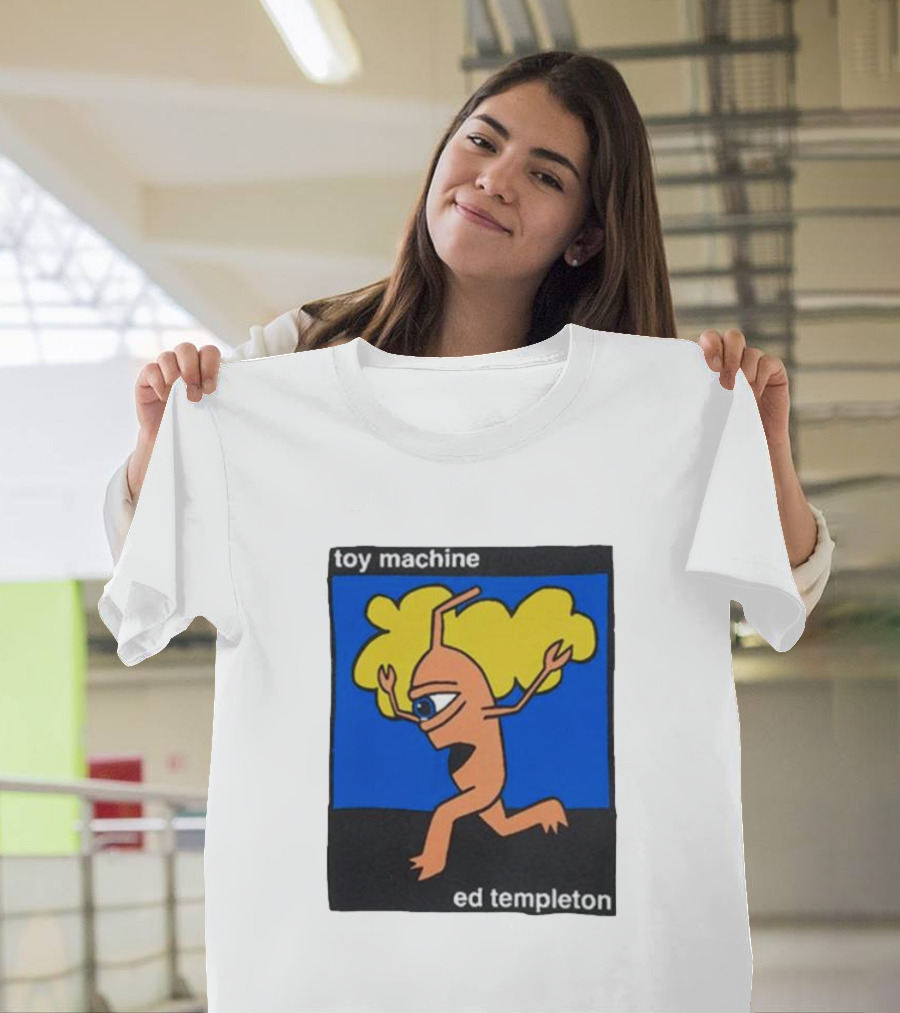 Toy Machine Ed Templeton Cartoon Character With Yellow Hair And One Eye T-Shirt