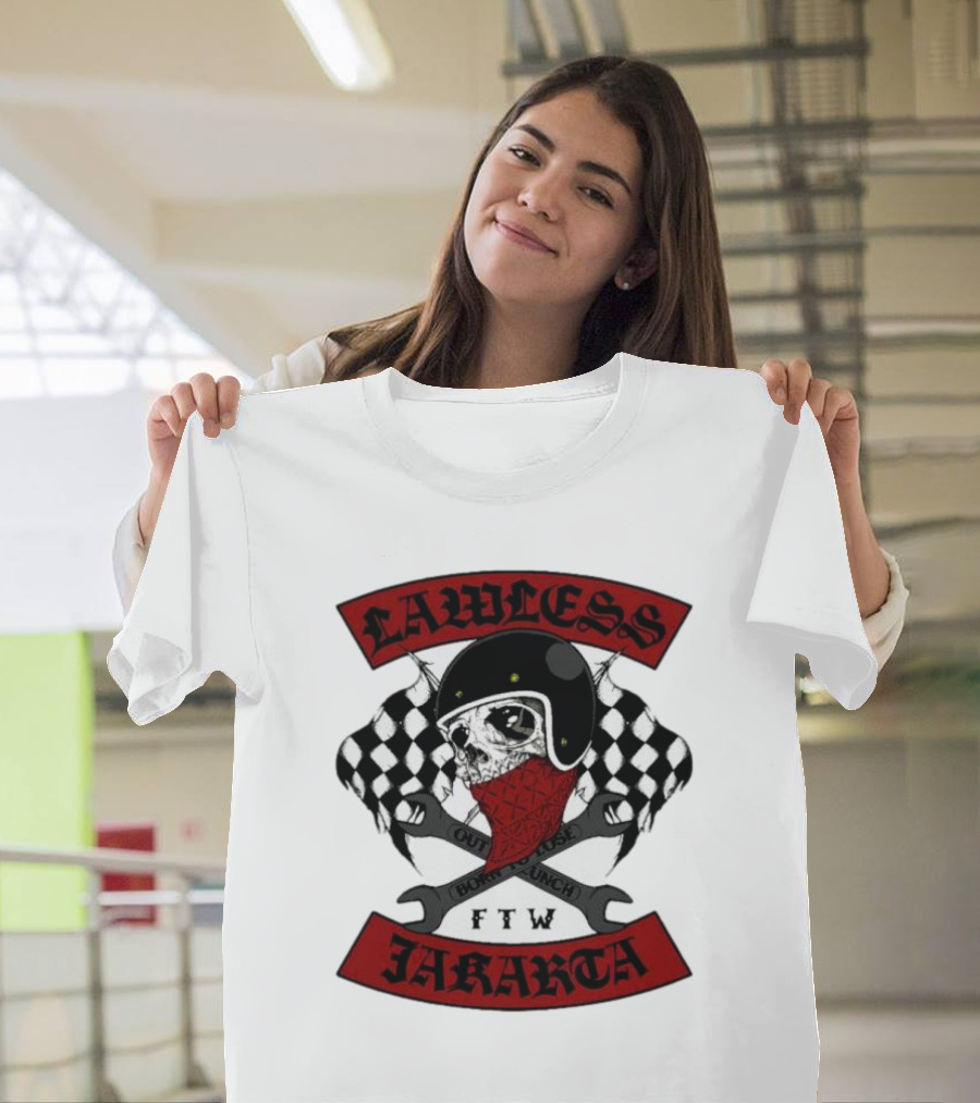 Lawless Jakarta FTW Outlaw Bones Punch Road Skull T-Shirt