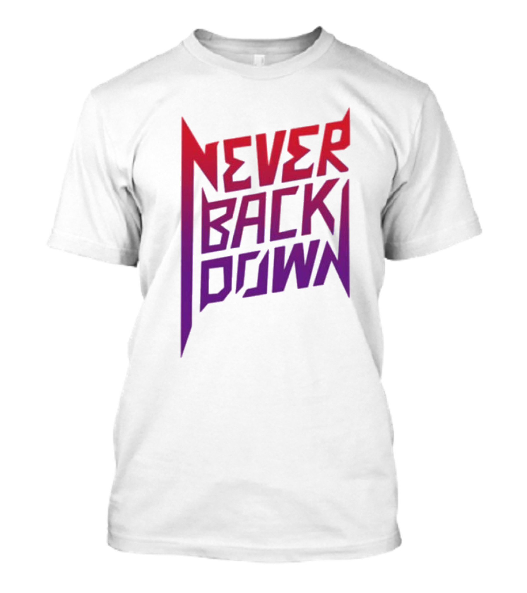 Nick Eh 30 Never Back Down Retro Gradient T-Shirt