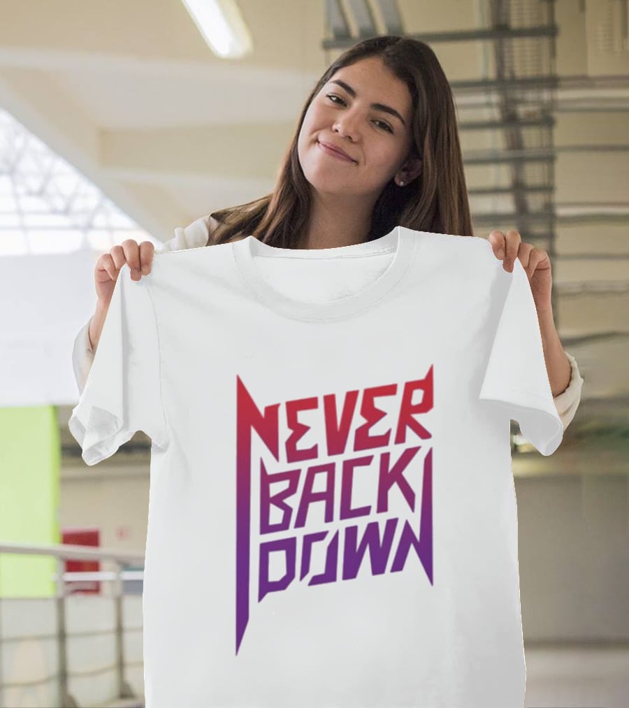 Nick Eh 30 Never Back Down Retro Gradient T-Shirt