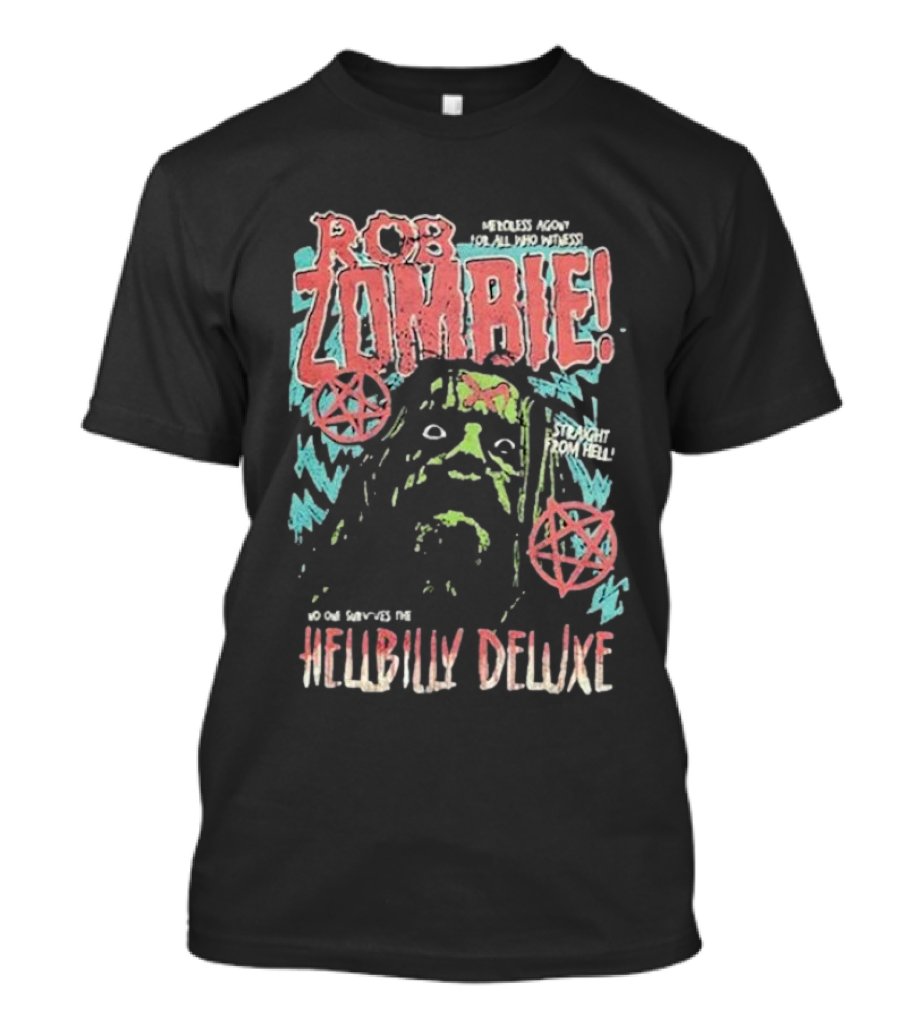 Rob Zombie Merciless Agony Hellbilly Deluxe Straight From Hell T-Shirt