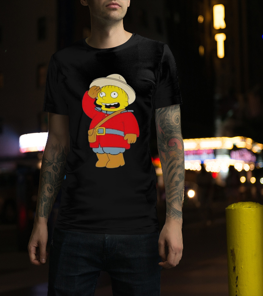 The Simpsons Ralph Mountie Canada Costume T-Shirt