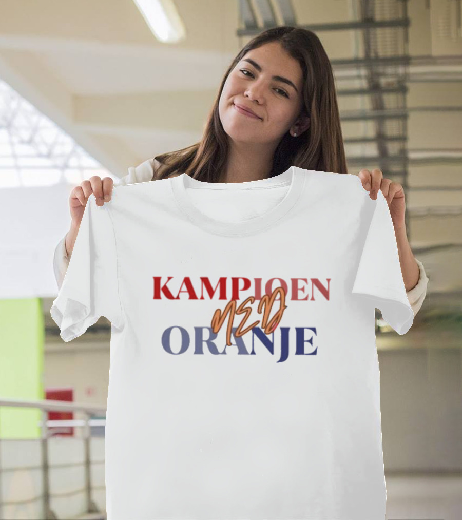 Kampioen Neder Oranje Pays-bas Champion T-Shirt