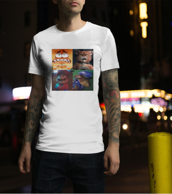 Panic Attack Anxiety Inside Out Puss In Boots Mario Paw Patrol Quartet T-Shirt