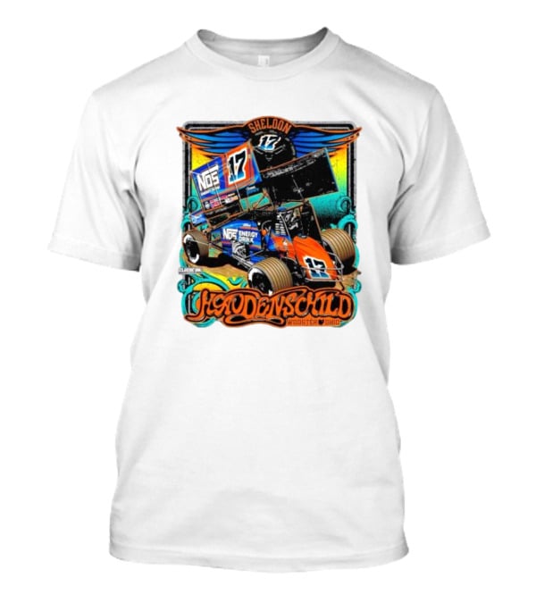 Sheldon Haudenschild NOS Energy Drink 17 Wooster Ohio Classic Ink Racing T-Shirt