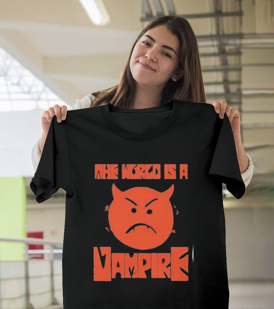 The World Is A Vampire Angry Red Devil Face T-Shirt