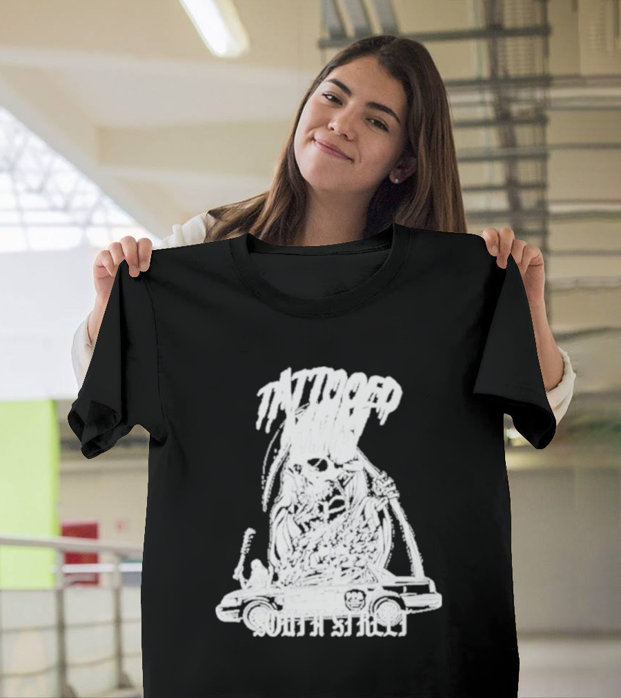 Tattooed Mom South Street Skeleton Car T-Shirt