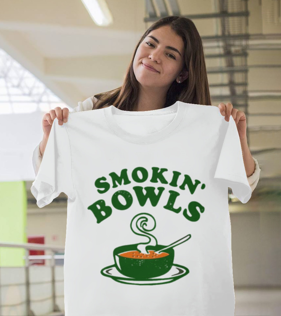 Smokin’ Bowls Soup With Spoon And Swirling Steam T-Shirt