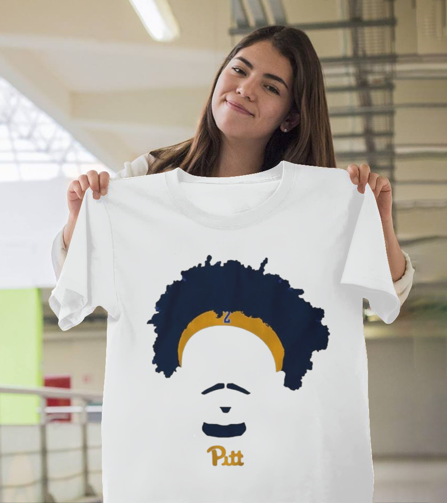 Pitt Basketball Blake Hinson Hair Headband Number 2 T-Shirt