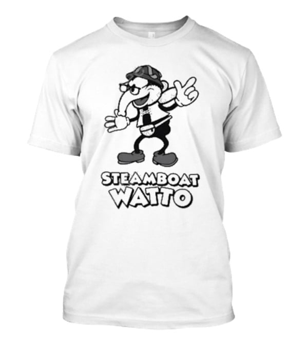 Steamboat Watto Cartoon Mashup Patrick Cotnoir T-Shirt