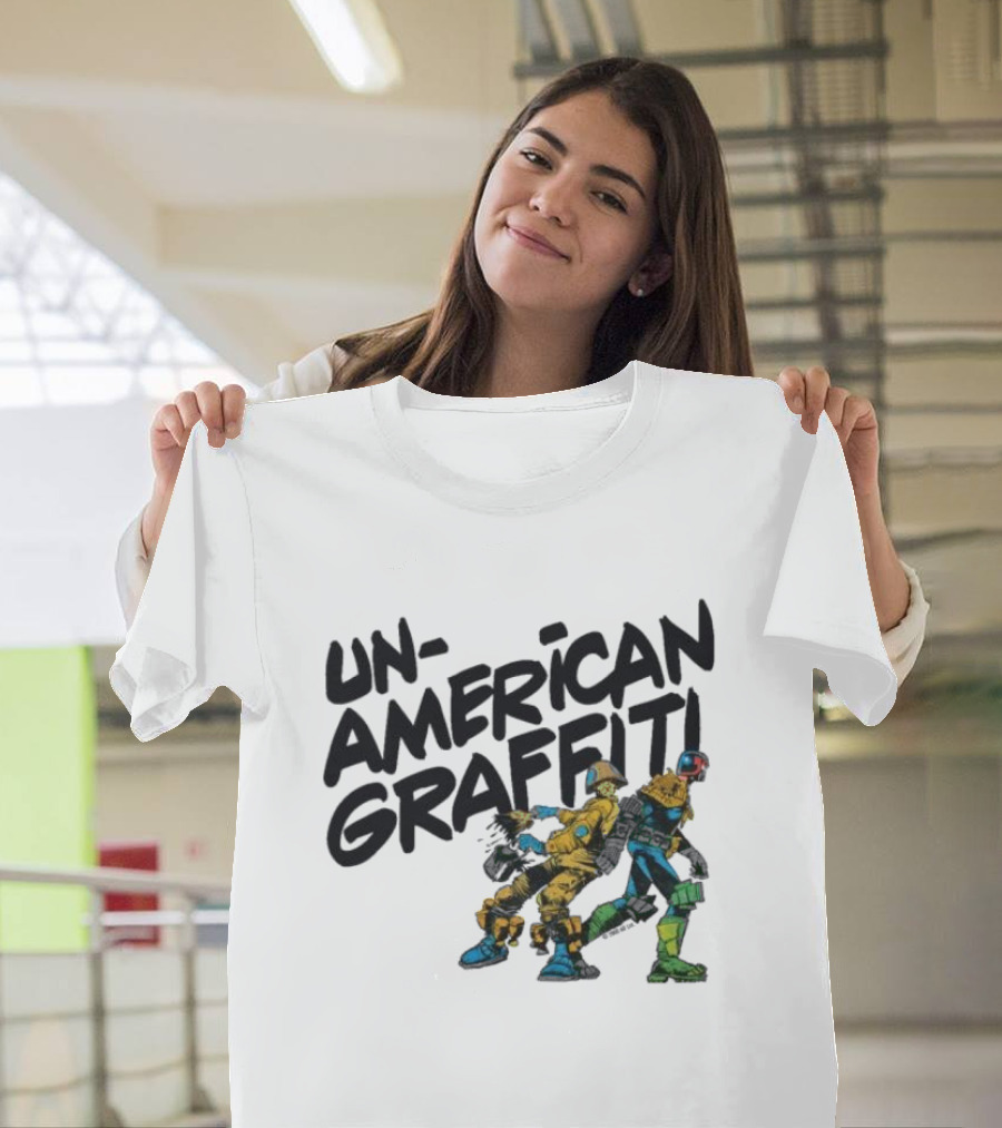 Unamerican Graffiti Mick Mcmahon’s Judge Dredd T-Shirt