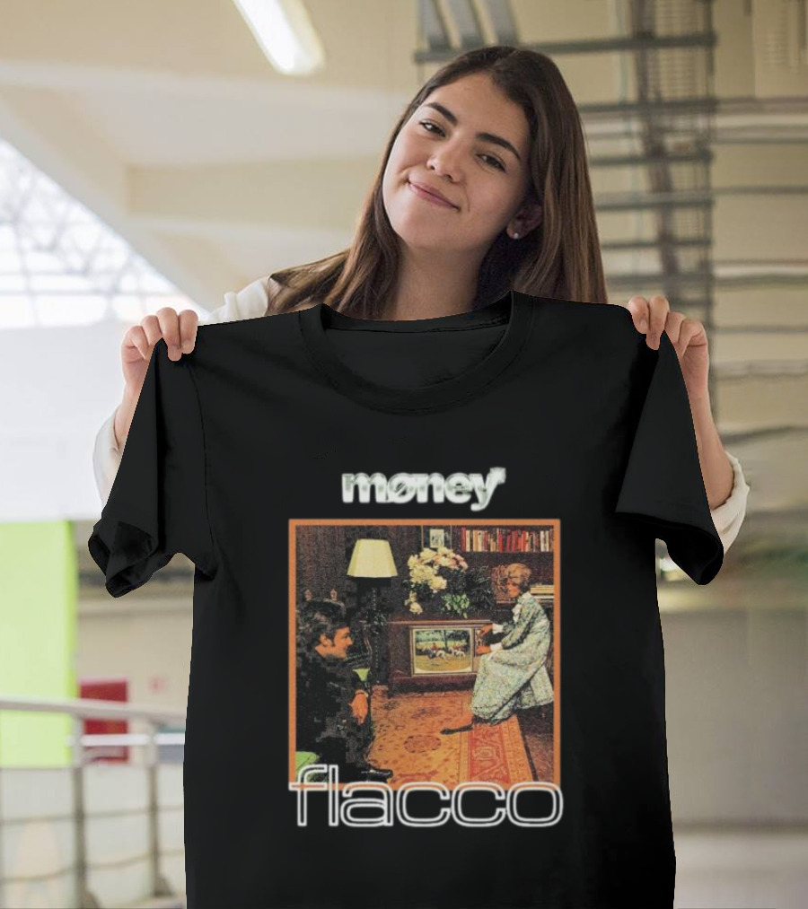 Money Flacco Television Vintage Living Room Scene T-Shirt