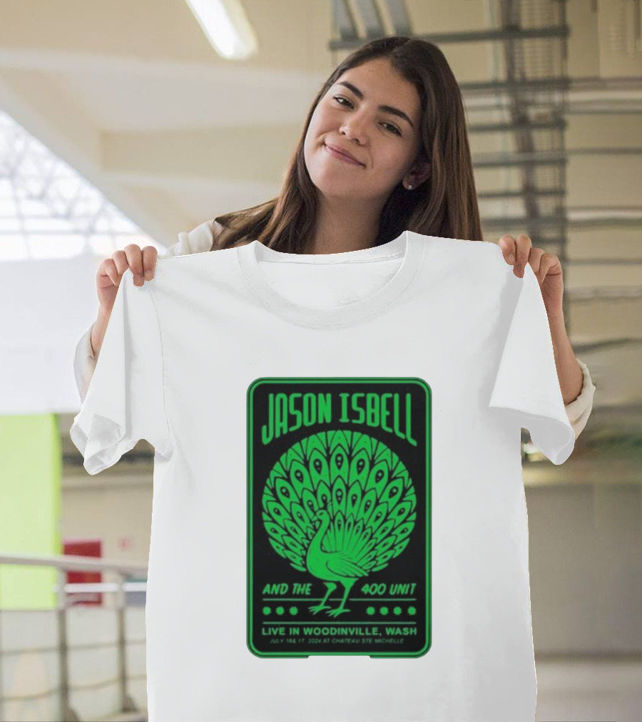 Jason Isbell and The 400 Unit Live at Chateau Ste Michelle July 16-17 2024 Woodinville Wash T-Shirt