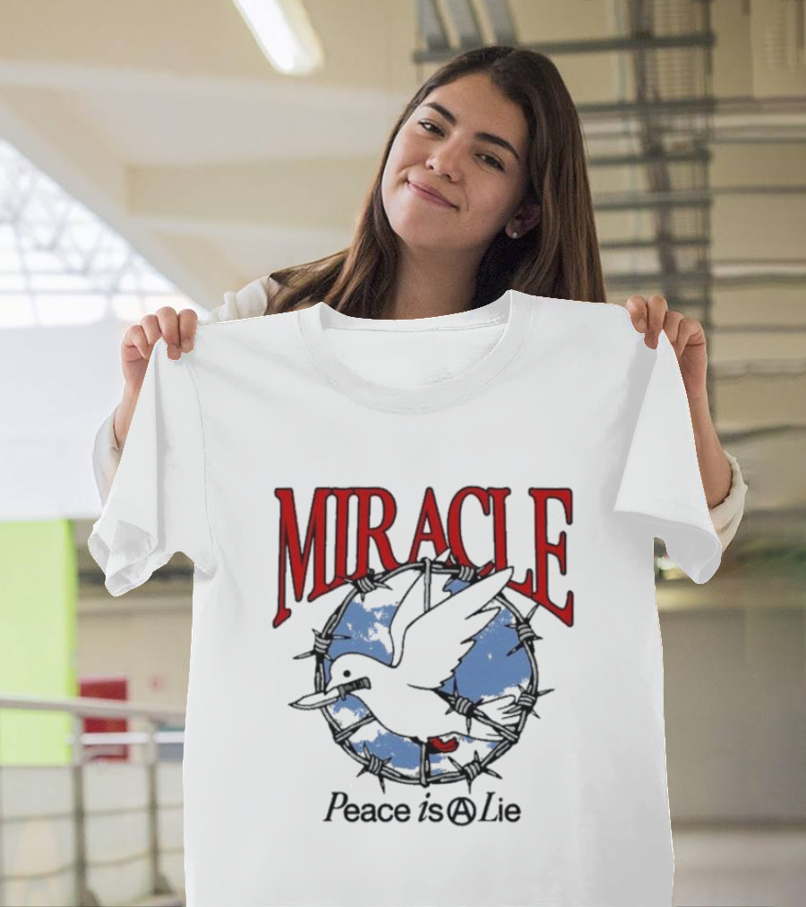 Miracle Mates Peace Is A Lie Barbed Dove T-Shirt