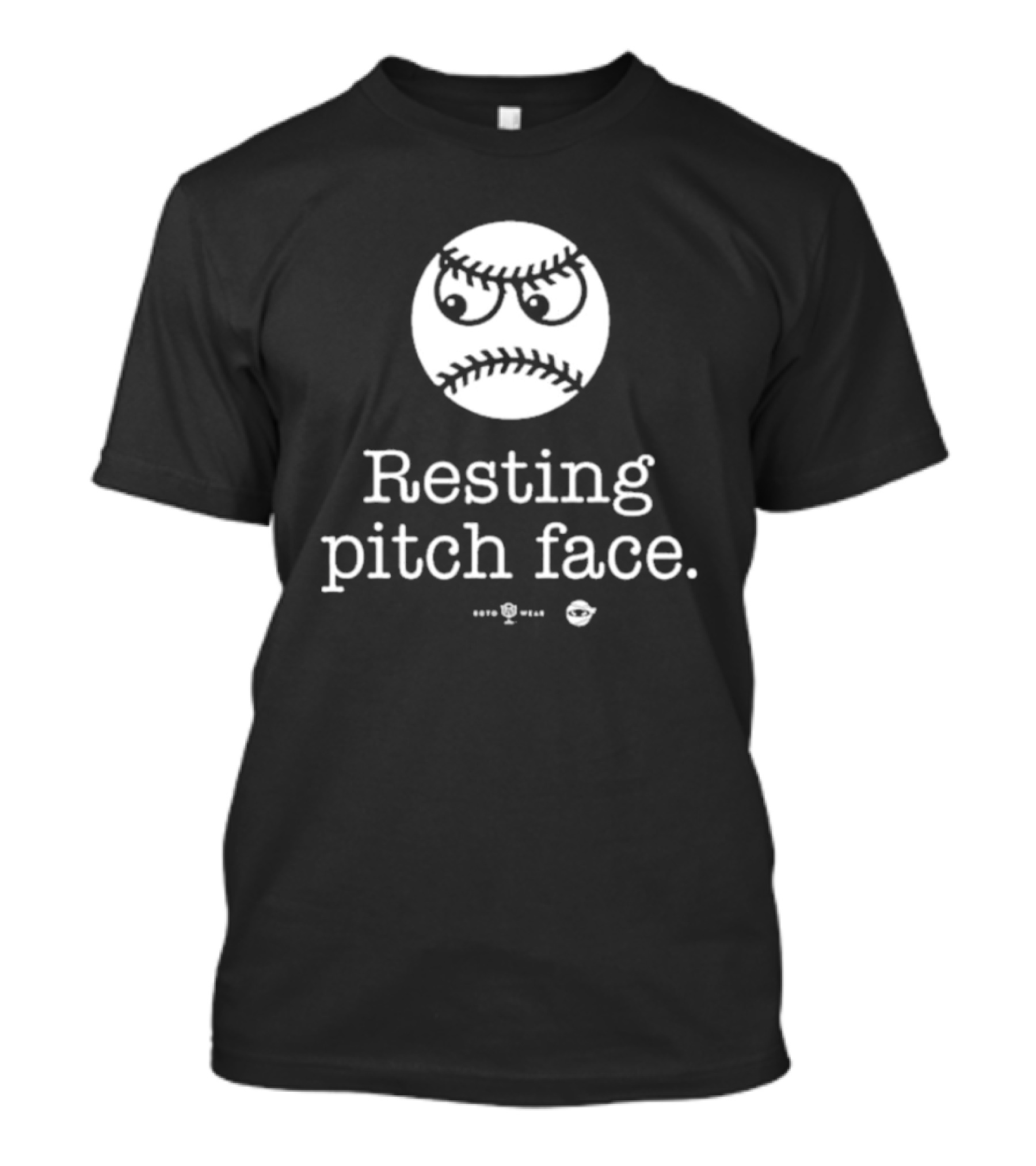 Resting Pitch Face Baseball Emoji Rotowear T-Shirt