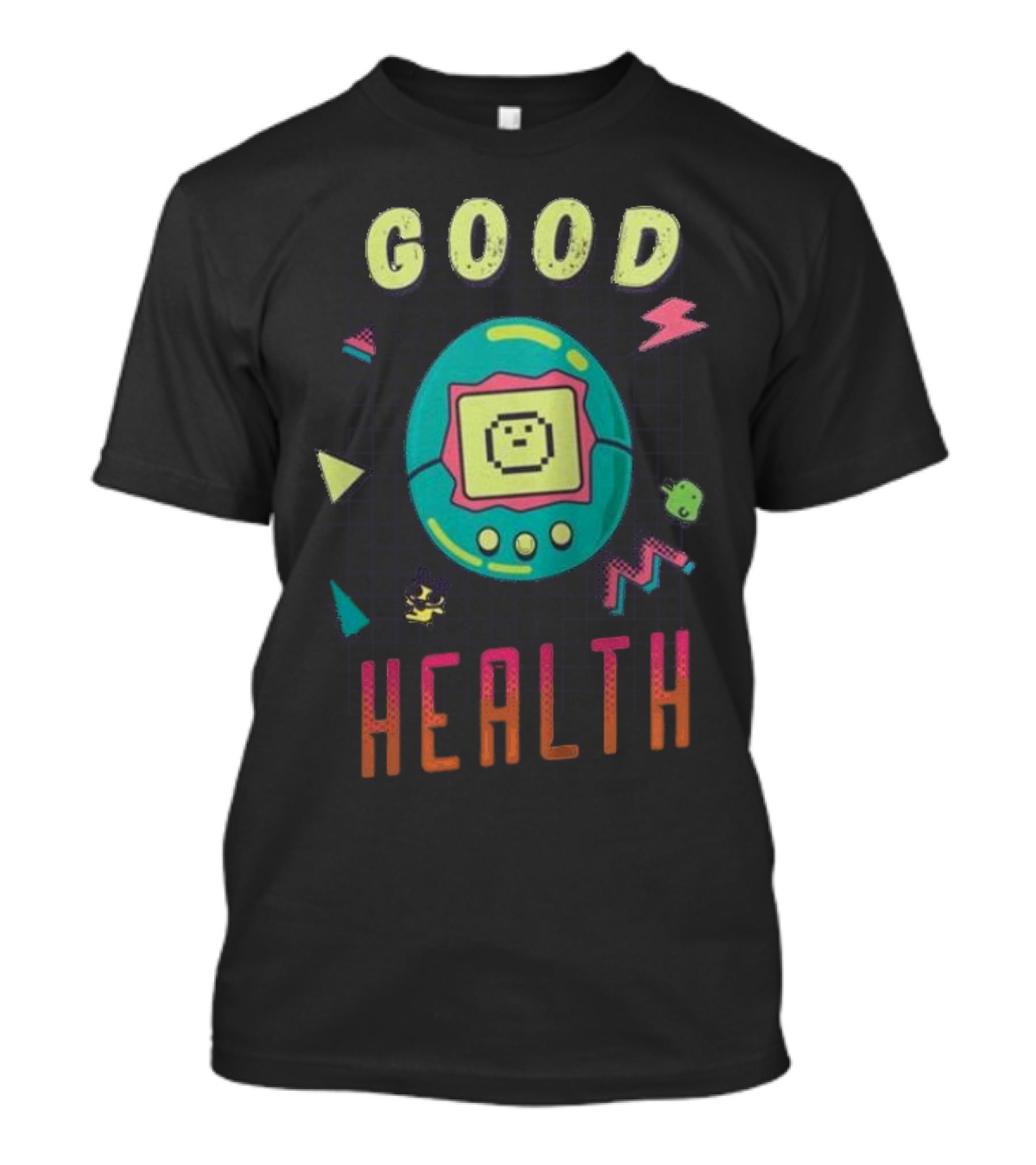 Good Health Tamagotchi Colorful Retro Bioworld T-Shirt