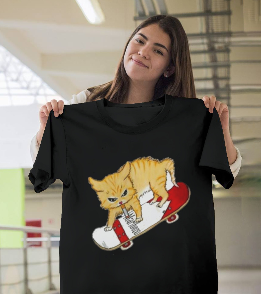 Lonely Kids Club Cig Cats Skateboarding Clarence Returns T-Shirt