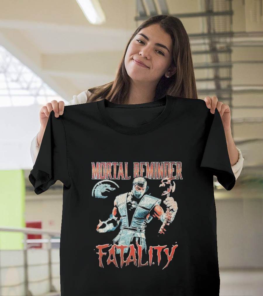 Mortal Reminder Fatality Ninja Skeleton Warrior T-Shirt