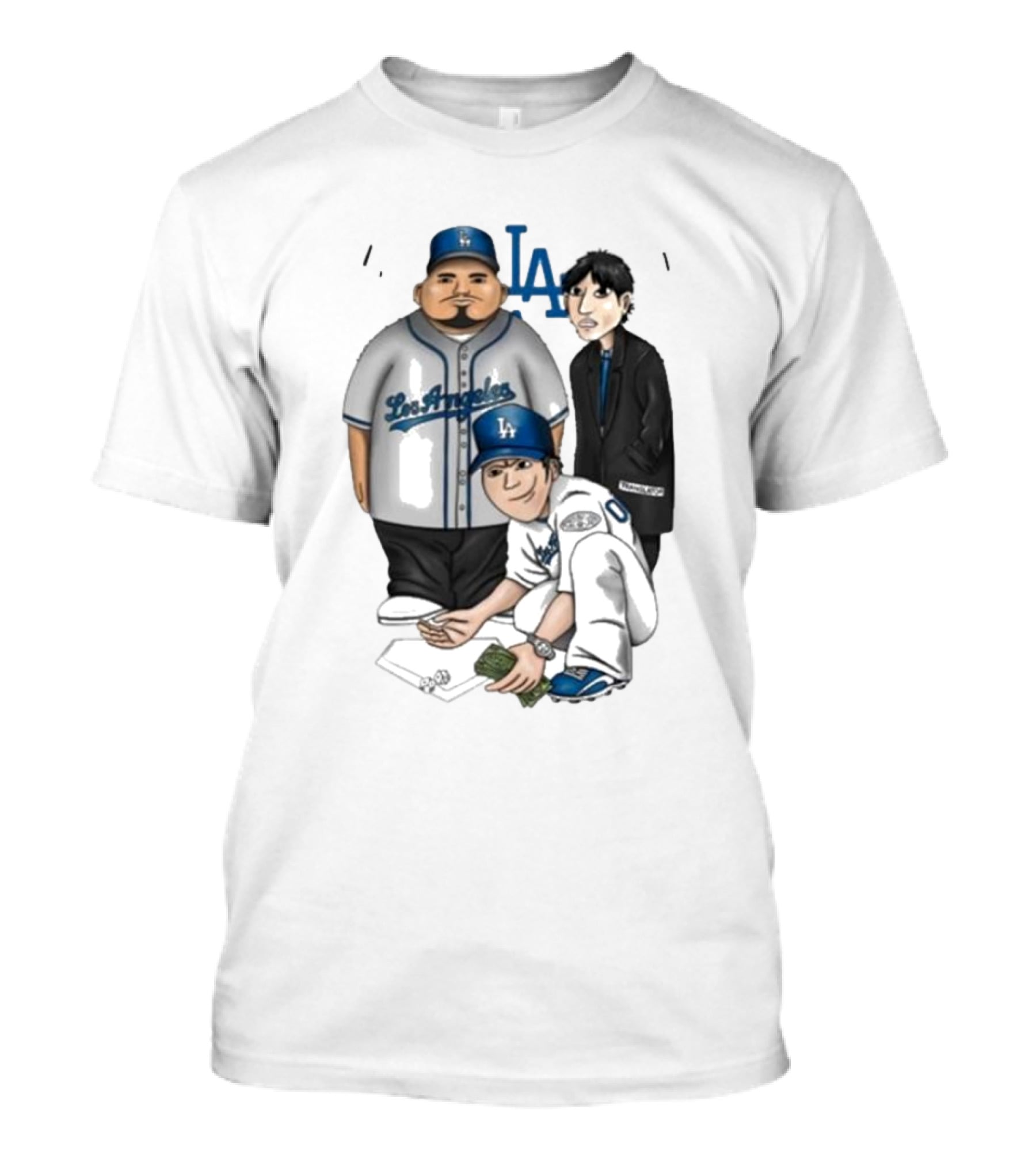 Elitelikethat Life's A Gamble Los Angeles Baseball Characters T-Shirt