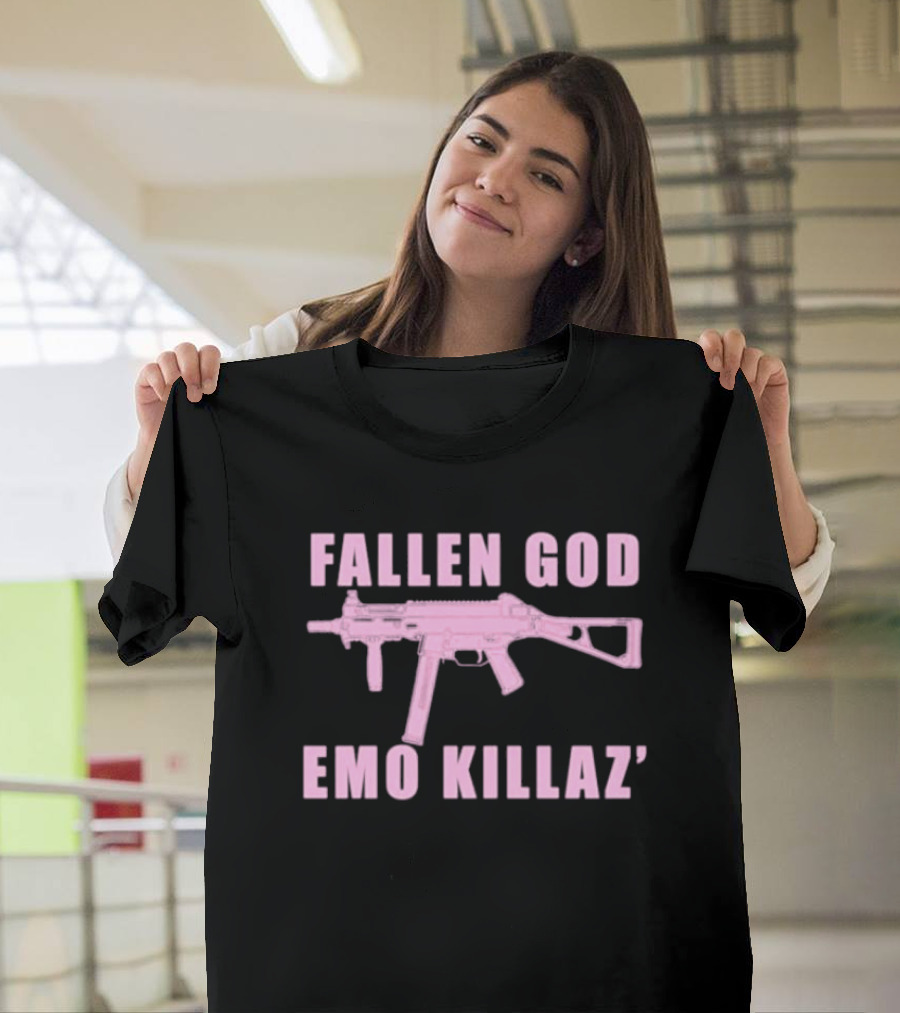 Fallen God Emo Killaz Pink Gun T-Shirt