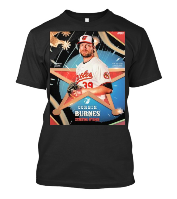 Corbin Burnes Baltimore Orioles American League Star Pitcher 4th All-Star Appearance T-Shirt